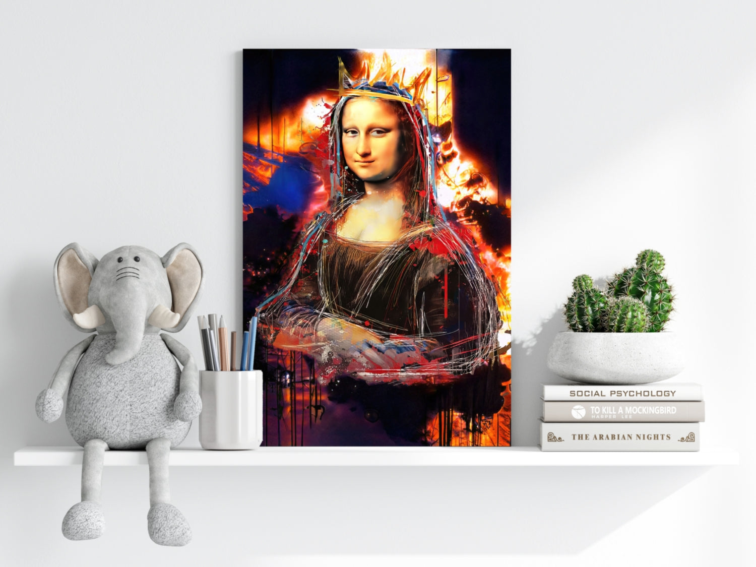 Mona Lisa Aluminum Print.