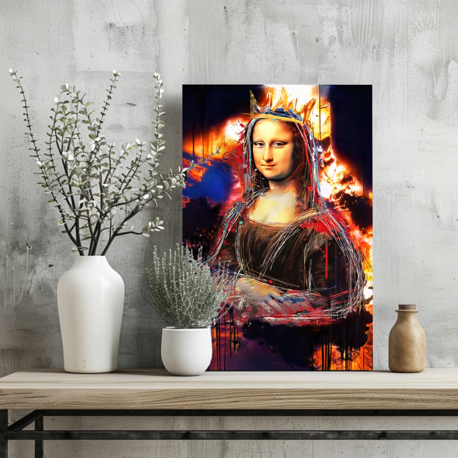 Mona Lisa Aluminum Print.