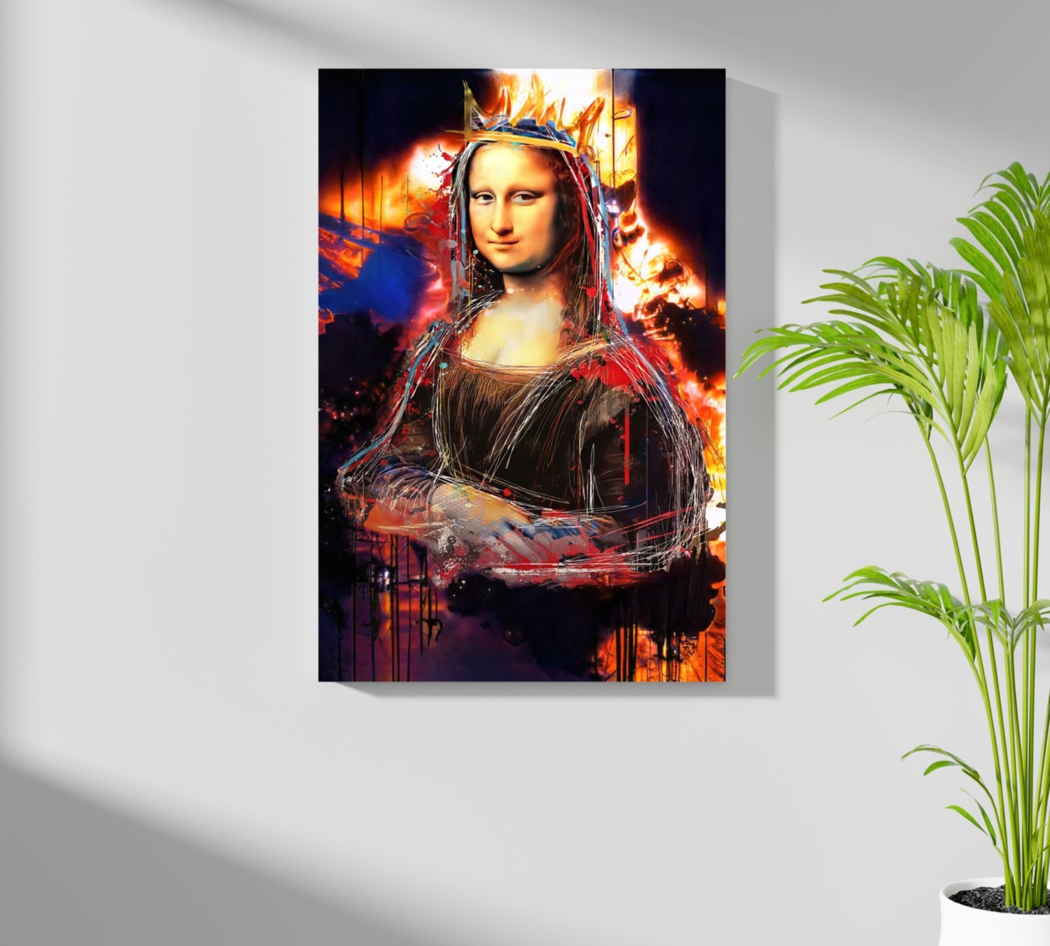 Mona Lisa Aluminum Print.