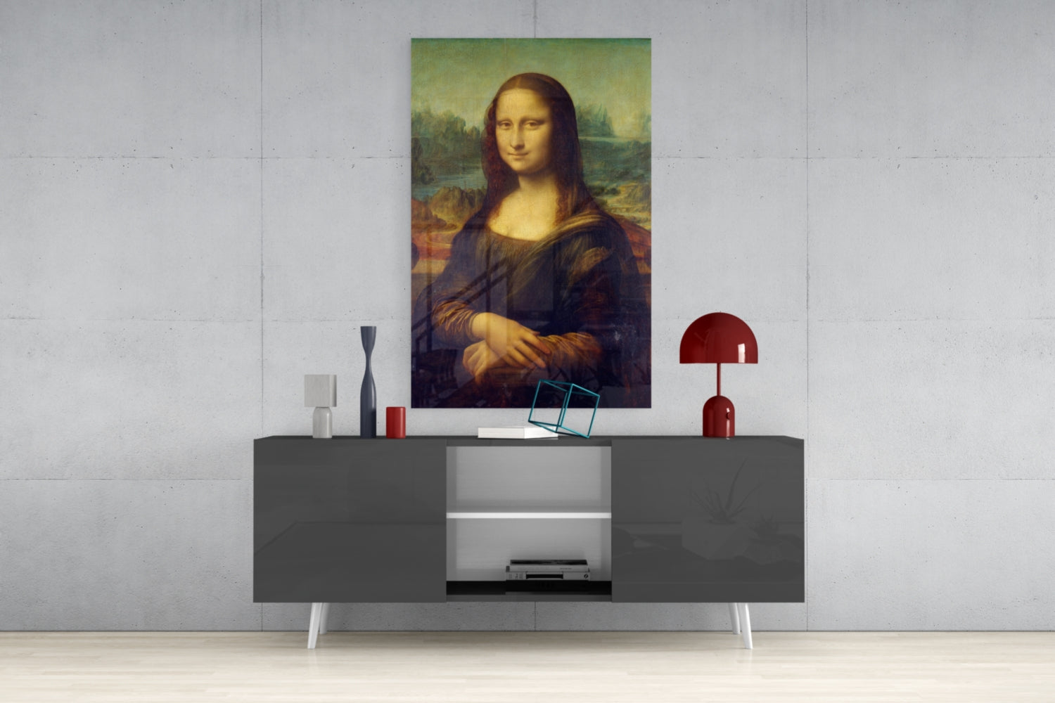 Mona Lisa Glass Wall Art.
