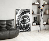 Loop glass print enhancing a study with cinematic drama