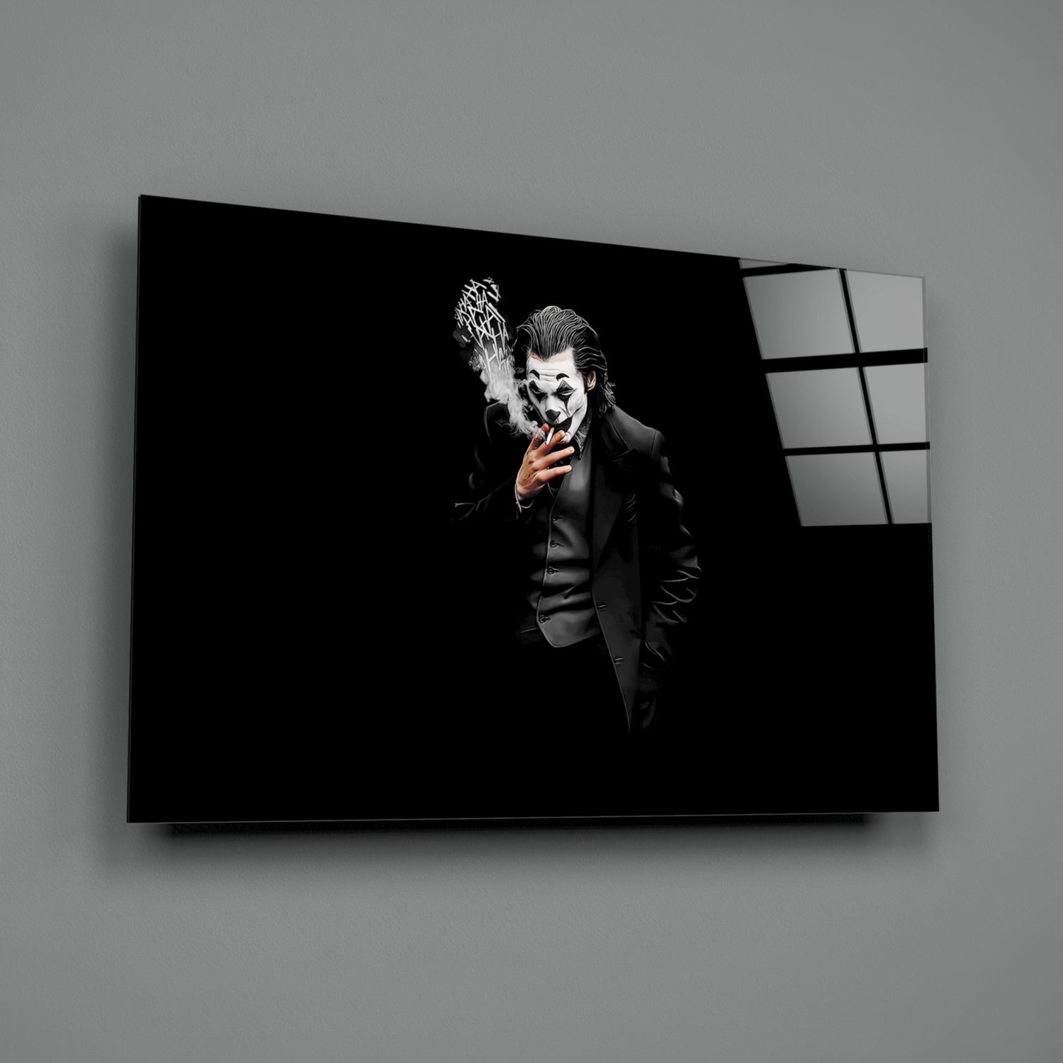 Joker Glass Wall Art.