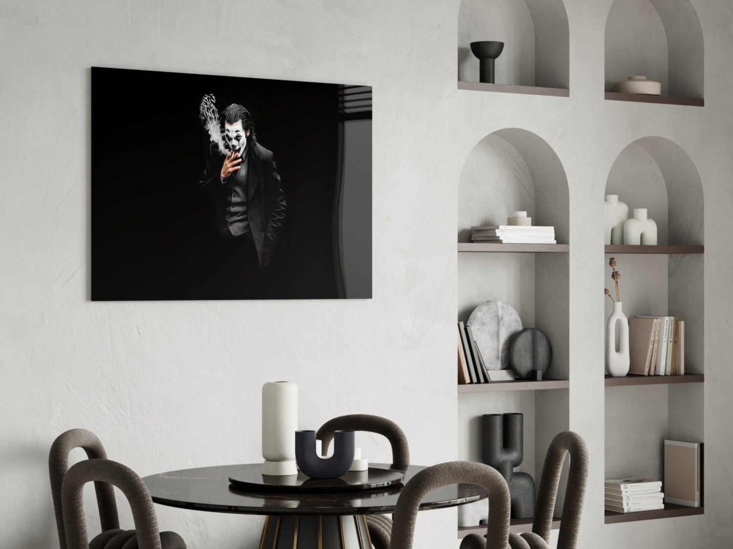 Joker Glass Wall Art.