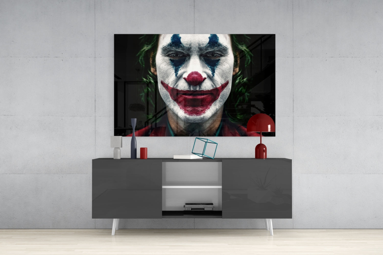 Joker Glass Wall Art.