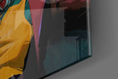 Joker panel catching low light to reveal its tactile slash