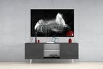 Feather Glass Wall Art.
