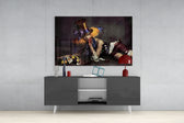 Female Clown Glass Wall Art.