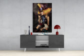 Female Clown Glass Wall Art.