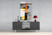 Abstract Glass Wall Art.