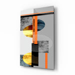 Art-deco-collage panel bringing modern drama to a contemporary living space