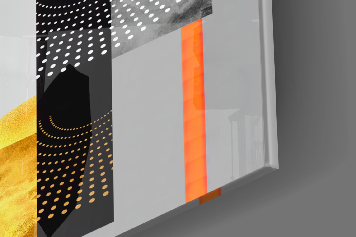 Abstract Glass Wall Art.