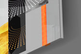 Geo Stack panel catching gallery light to reveal its tactile precision