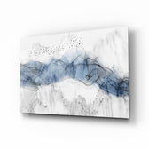 Minimalist-ink panel bringing serene drama to a contemporary living space