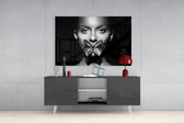 Butterfly Woman Glass Wall Art.