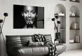 Butterfly Lips panel adding luxe mood to a dressing area
