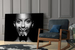 Butterfly Lips artwork anchoring a wall with moody editorial palette