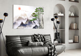 Mountain Pine panel adding reflective mood to a meditation corner