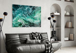Ocean panel adding serene mood to a bedroom