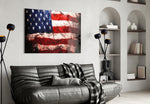 American Flag panel adding patriotic mood to a games room
