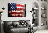 American Flag panel adding patriotic mood to a games room