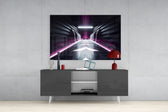 Neon Room Glass Wall Art.