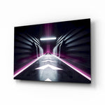 Cyberpunk panel bringing futurist drama to a contemporary living space