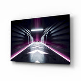 Cyberpunk panel bringing futurist drama to a contemporary living space