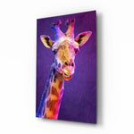 Pop-painting panel bringing joyful drama to a contemporary living space