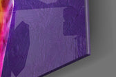 Giraffe panel catching gallery light to reveal its tactile ridge