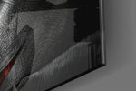 Joker Sketch panel catching low light to reveal its tactile pencil