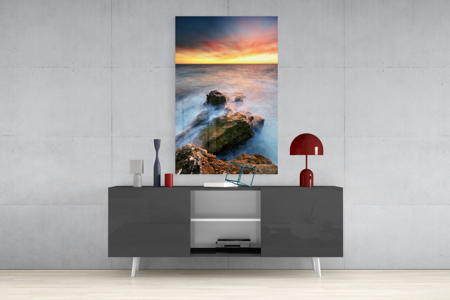 Sunset Glass Wall Art.