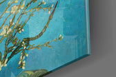 Almond Blossom panel catching gallery light to reveal its tactile ridge
