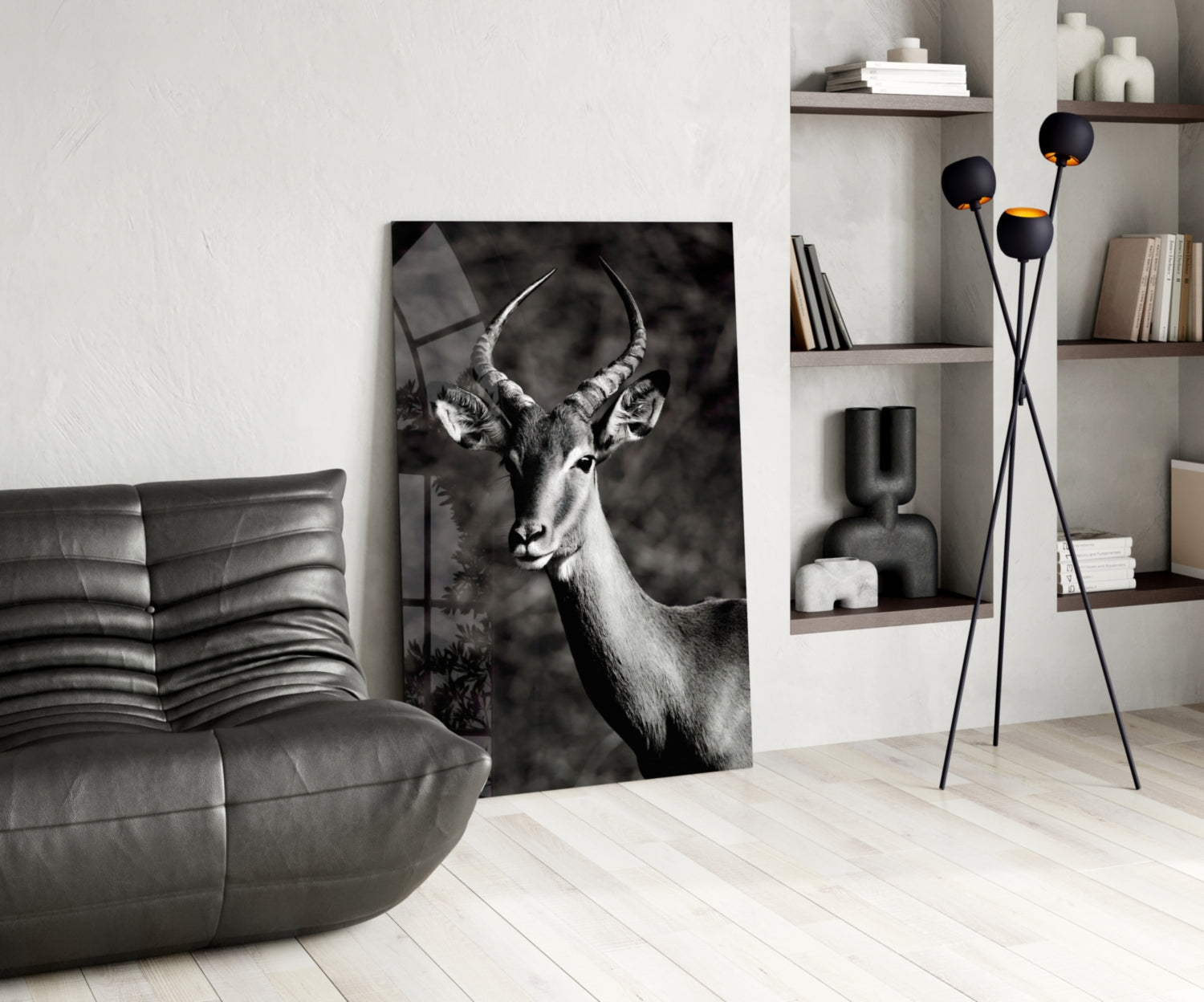 Deer Glass Wall Art.