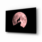 Lunar-silhouette panel bringing mystical drama to a contemporary living space