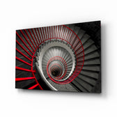 Selective-color panel bringing architectural drama to a contemporary living space