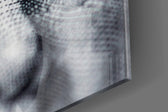 Franklin panel catching gallery light to reveal its tactile line