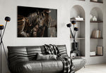 Zebras panel adding safari mood to a library