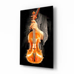 Classical-music panel bringing heritage drama to a contemporary living space
