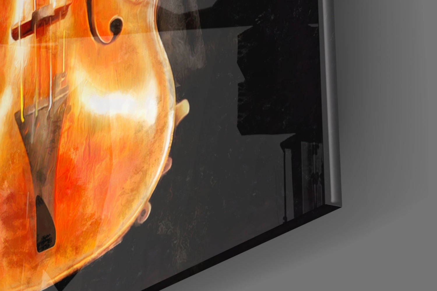 Violin Glass Wall Art.