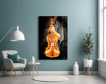 Violin panel adding intellectual mood to a study