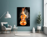 Violin panel adding intellectual mood to a study