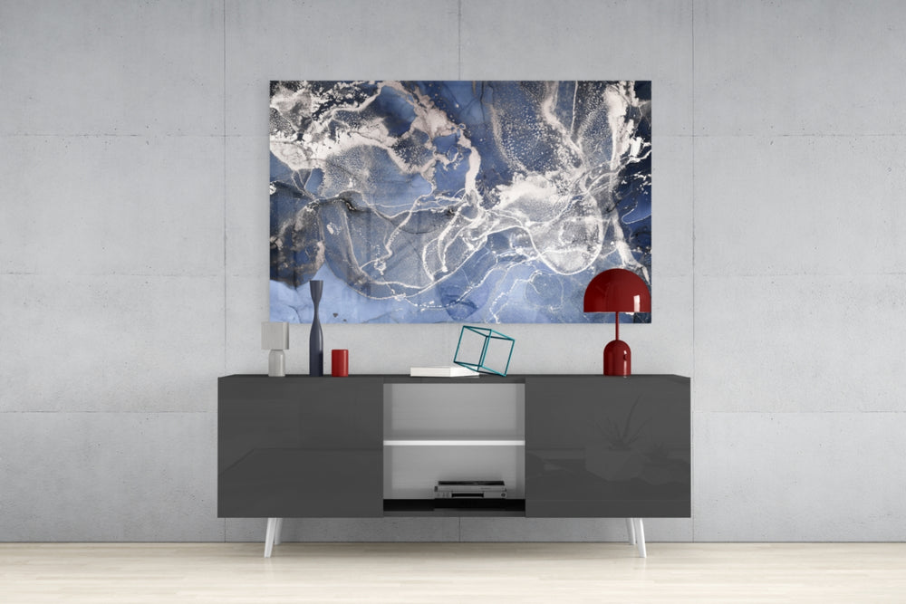 Abstract Glass Wall Art.