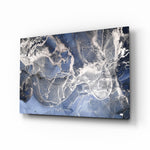 Alcohol-ink panel bringing sophisticated drama to a contemporary living space