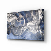 Alcohol-ink panel bringing sophisticated drama to a contemporary living space