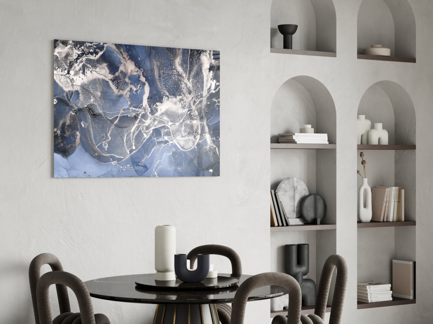 Abstract Glass Wall Art.