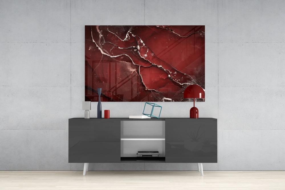 Abstract Glass Wall Art.