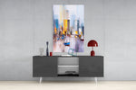 Abstract Glass Wall Art.