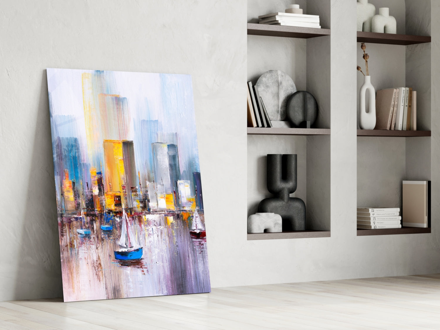 Abstract Glass Wall Art.