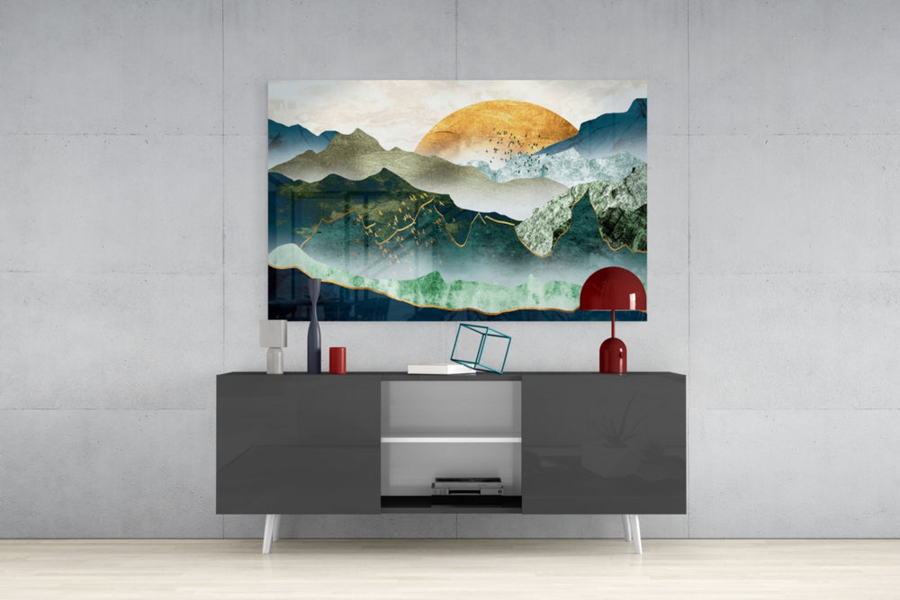 Sunrise Glass Wall Art.