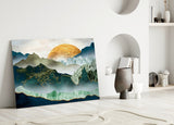 Sunrise Glass Wall Art